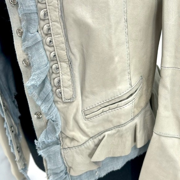 UEC Vintage Roncarati leather blazer size 40/ 4 - Picture 4 of 16